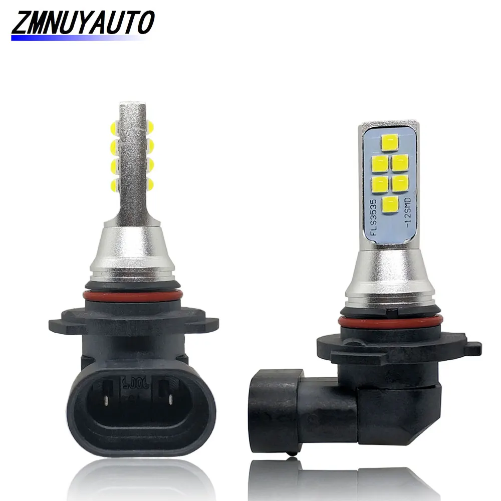 2 шт. HB4 светодиодный HB3 9005 автомобильный противотуманный светильник 12SMD 1400LM