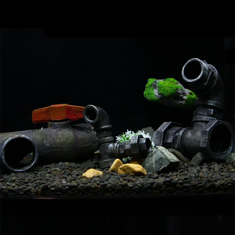 Аквариумное украшение для канализации аквариумная горная пещера Фотофон