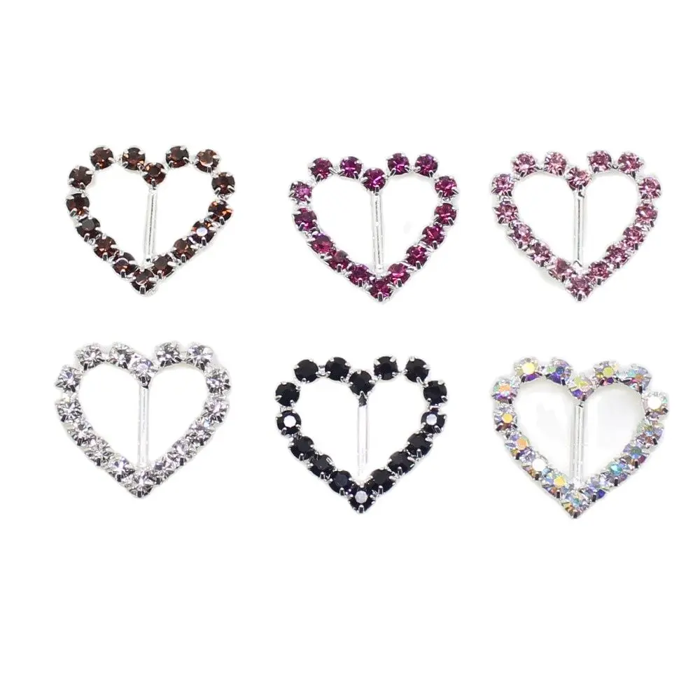 10 шт./лот 21 мм пряжки со стразами лента ползунок Женская одежда для свадебных