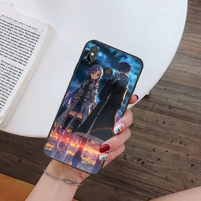

Sword Art Online SAO Anime Manga luxury high quality Phone Case shell For Xiaomi Redmi note 7 8 9 t k30 max3 9 s 10 pro lite