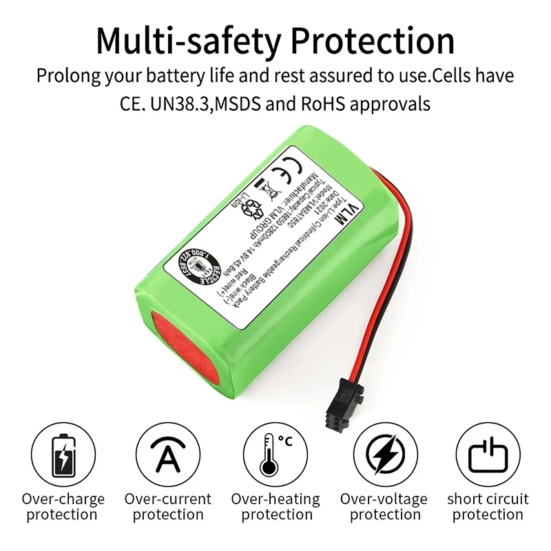 18650 14 4 V 2600mAh сменная батарея для Deebot N79S N79 DN622 Robovac 11 11S Max Conga Great 990 IKOHS S15 | Электроника