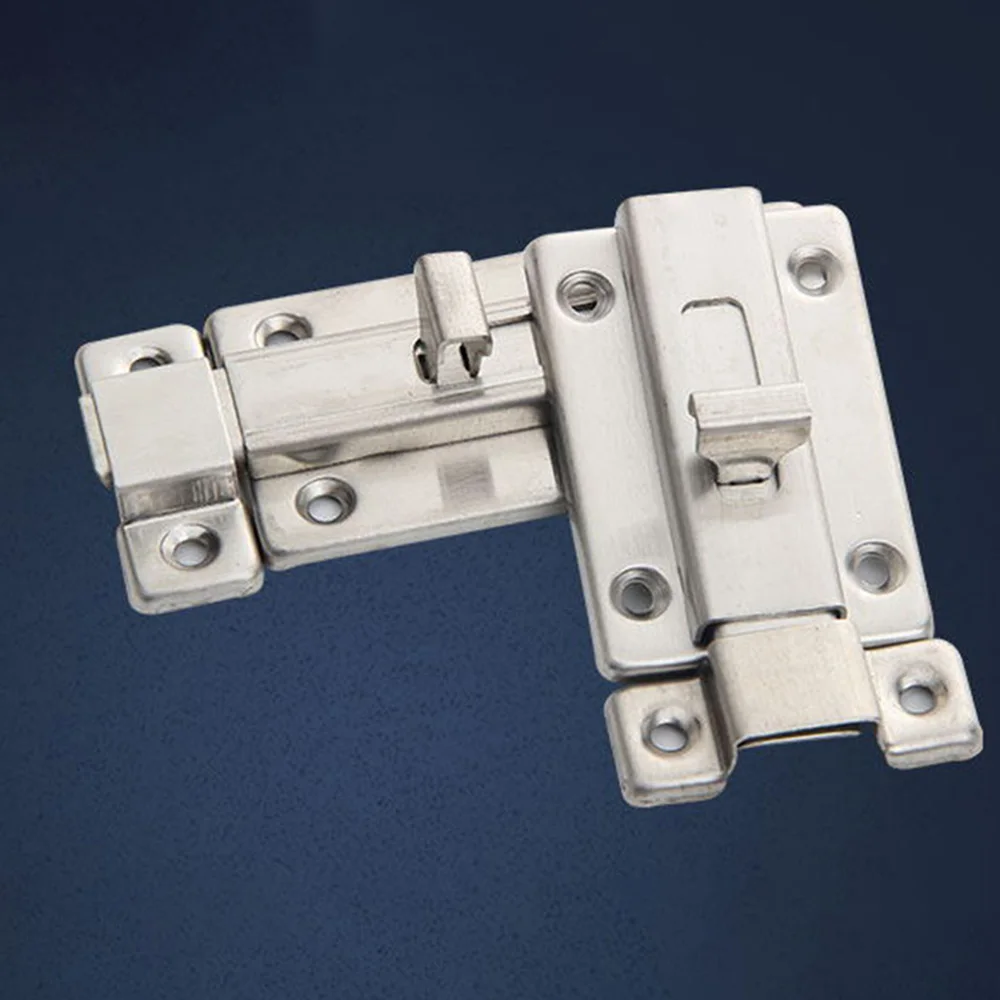 Дверная защелка из нержавеющей стали раздвижной замок ствол дверной болт для