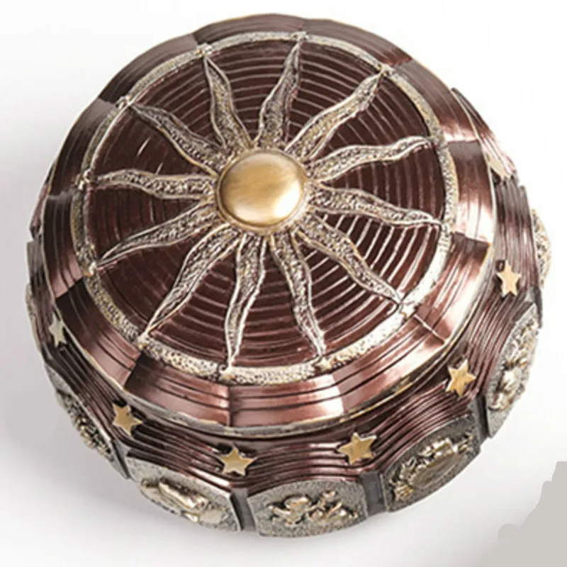 

Музыкальная шкатулка бронзовая с 12 знаками Зодиака, 12 созвездий