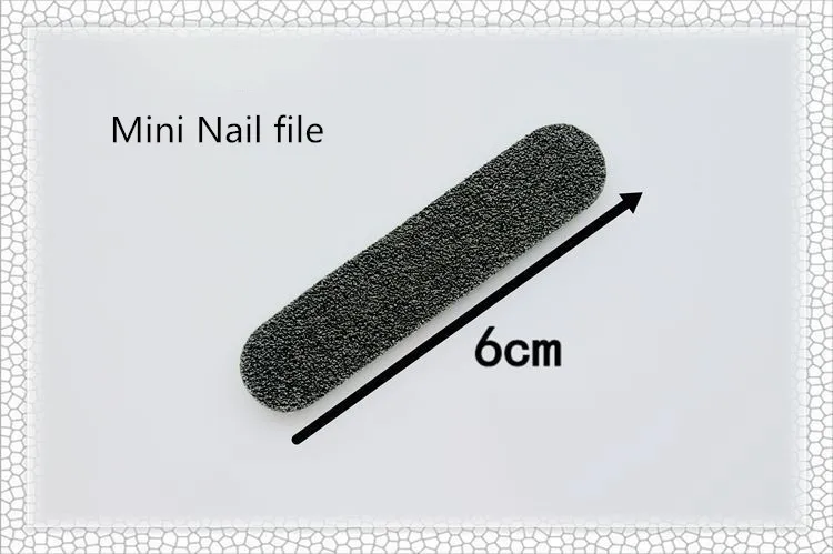 10 шт. 6 сантиметров мини пилка для ногтей Набор наклеек легко переносить