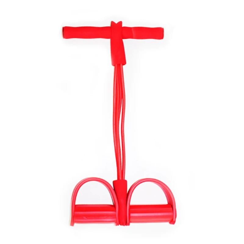 Эспандер для фитнеса с 4 трубками и педалью упражнений в помещении|Эспандеры| |