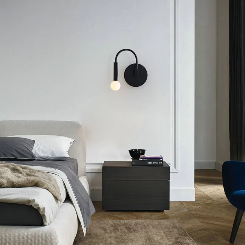 Светодиодный креативный настенный светильник в нордическом минималистичном