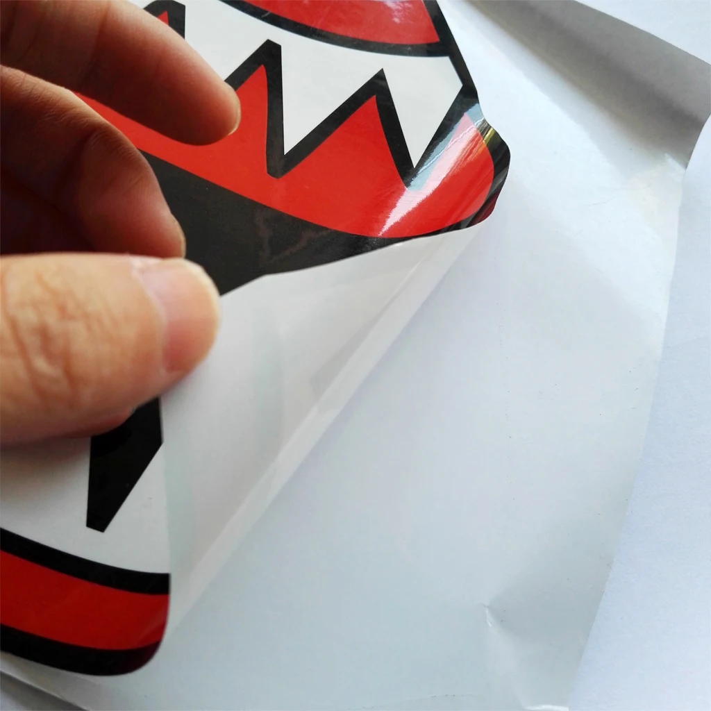 Пара Акулий зубы рот Водонепроницаемая Веселая наклейка трафарет декор для