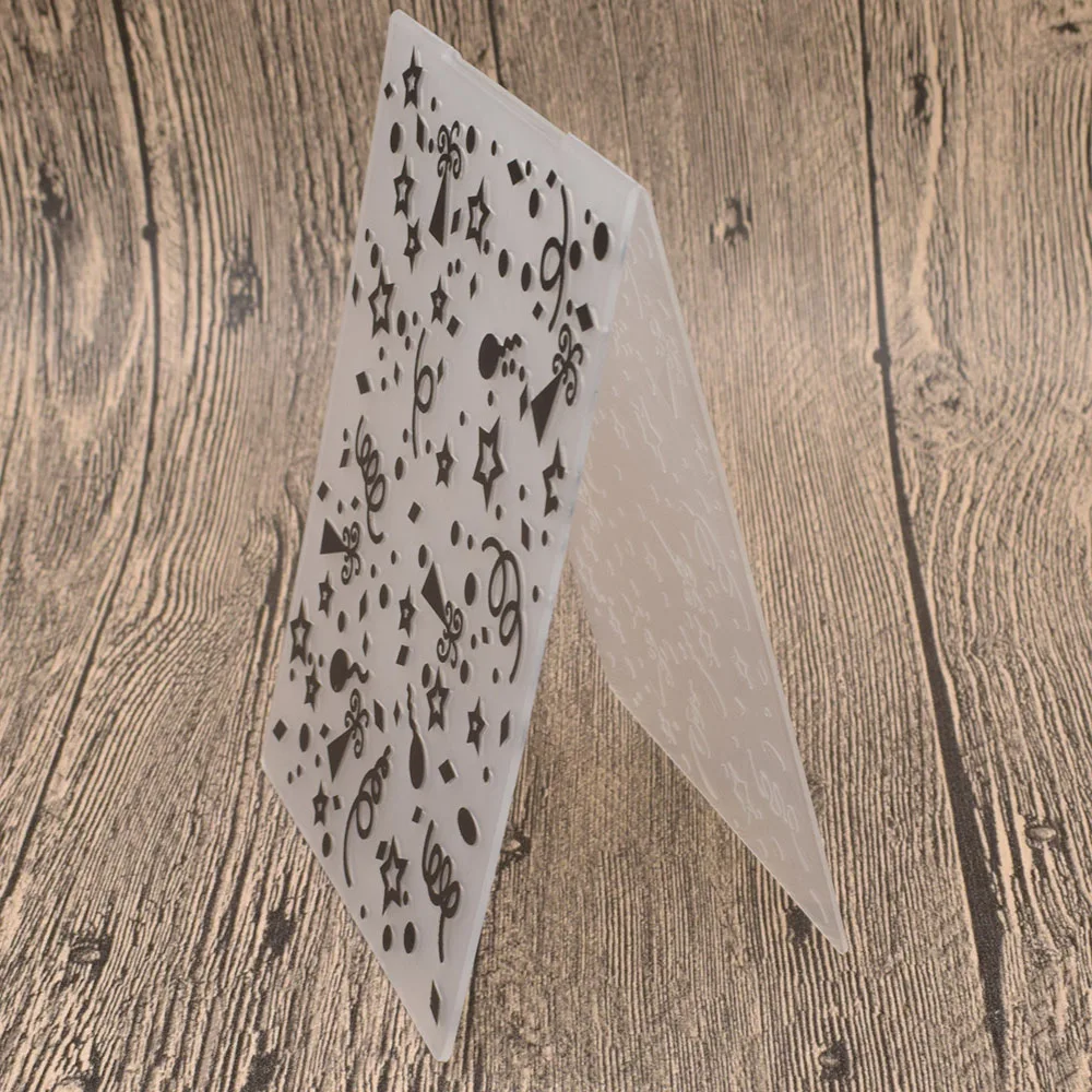 Celebratory Fireworks Plastic Embossing Folders for Card Making DIY Scrapbooking album Decoration Paper Craft Template | Дом и сад