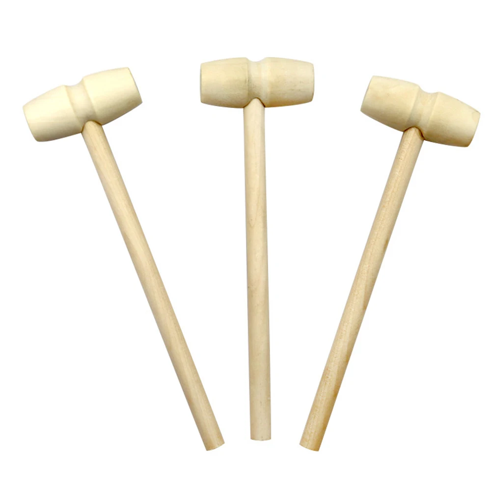 

Mini Wooden Hammers Mallet for Chocolate Crab Lobster Seafood Crackers Party Game Props