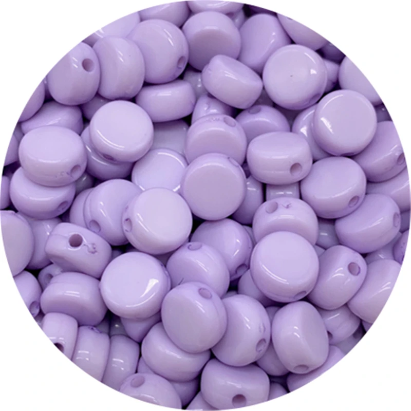 100 шт. 7 мм акриловые бусины овальной формы с отверстием для самостоятельного