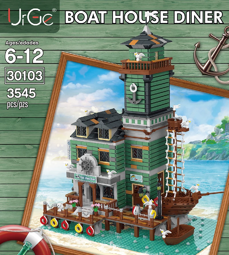 

Настоятельно рекомендуем в наличии UG-30103 идеи СОЗДАТЕЛЬ серии старый рыбацкая лодка жилищно столовая строительный блок 3353 шт. кирпичи мс мо...