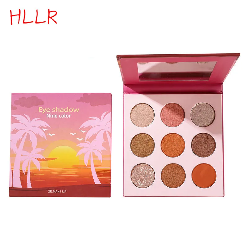 9 цветов художественные матовые тени для век с естественным светом блестящие