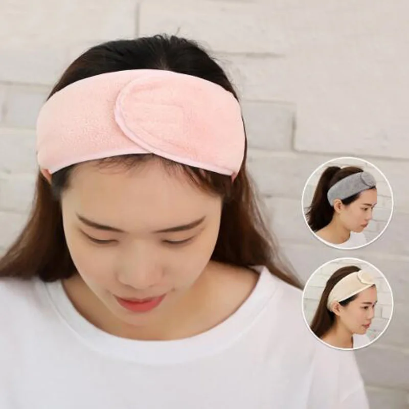 Регулируемая повязка на голову для макияжа Мягкая волос спа ванны и душа модная