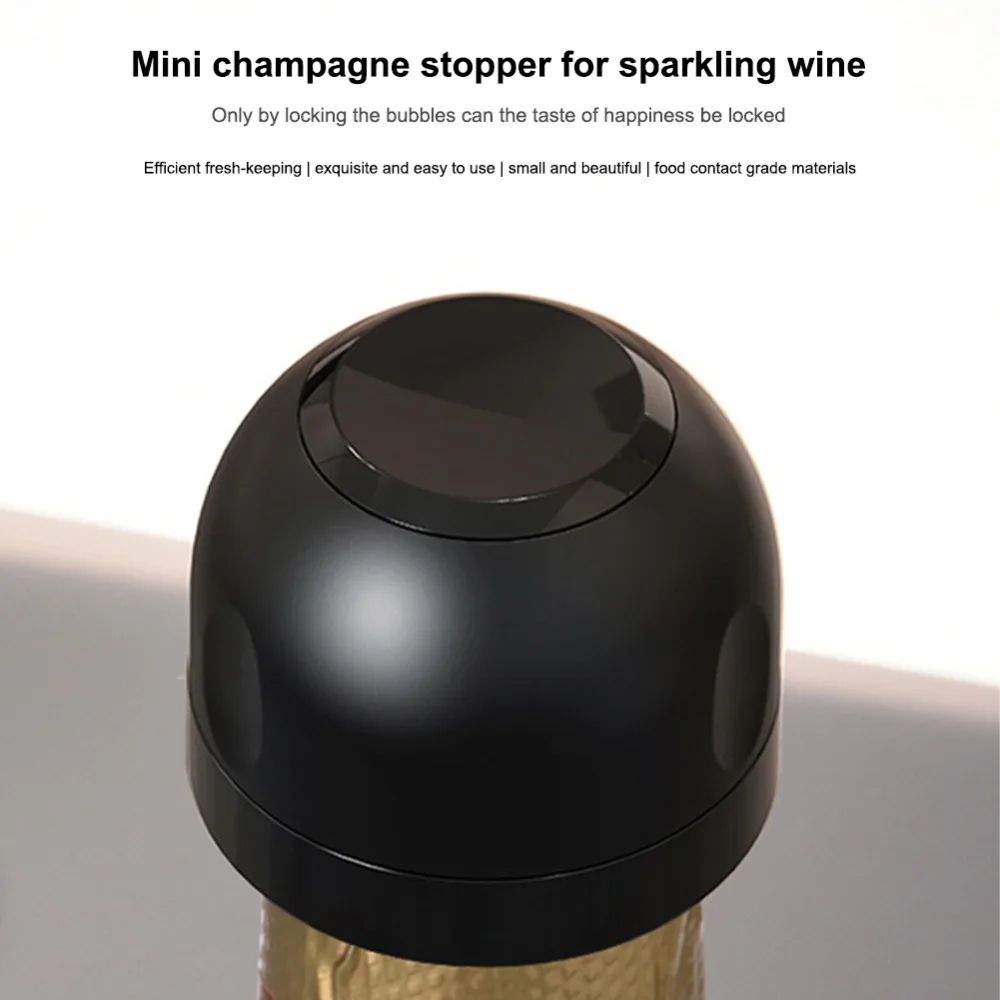 

Mini Champagne Wine Stopper 7 Days To Keep Fresh Rotary Lock Vacuum Bottle Sealer For Cava Prosecco Sparkling Wine Bar Tools