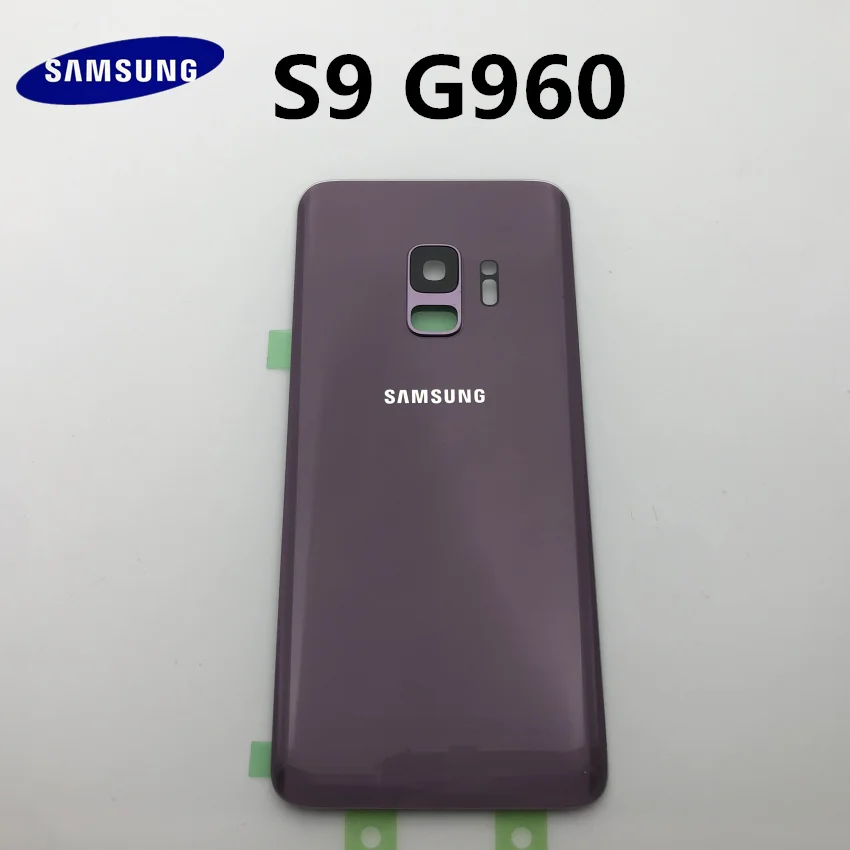 10 шт.,, новинка, для samsung Galaxy S9 edge, G960, G960F, SM-G960F, Задняя стеклянная крышка, задняя крышка, крышка батареи, замена корпуса