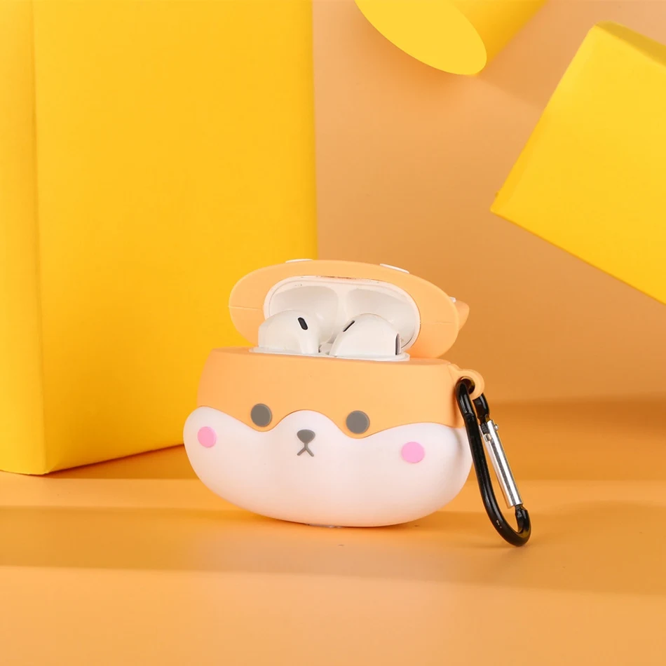 Для AirPods Pro Чехол 3D Милый Забавный инопланетянин кавайный мультяшный чехол для наушников для AirPods 3 Мягкий защитный чехол с крючок карабина