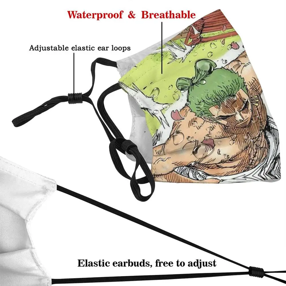 Пылезащитная маска Zoro вано куни для взрослых и детей самодельная с фильтром меч