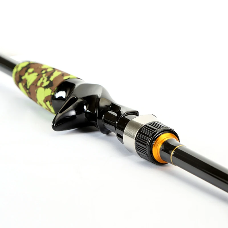 

CEMREO Portable Spinning Bait Casting Fishing Rod 2.1m M Action 4 Sections Carbon Fiber UltraLight Travel Rod Fishing Gear