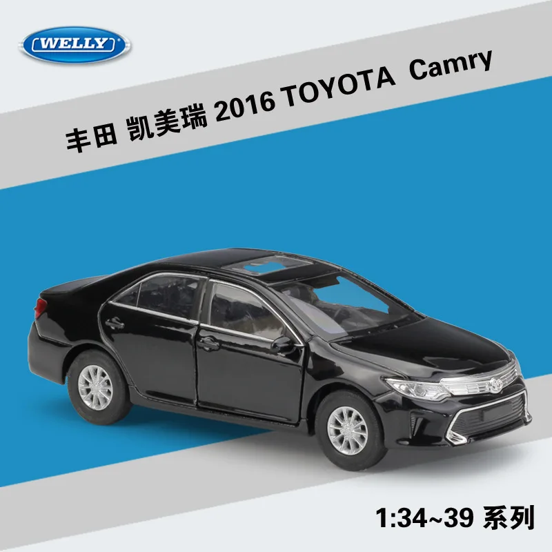 

Модель WELLY 1:36 2016 Toyota Camry из металлического сплава, литая искусственная игрушка для детей, коллекция подарков на день рождения
