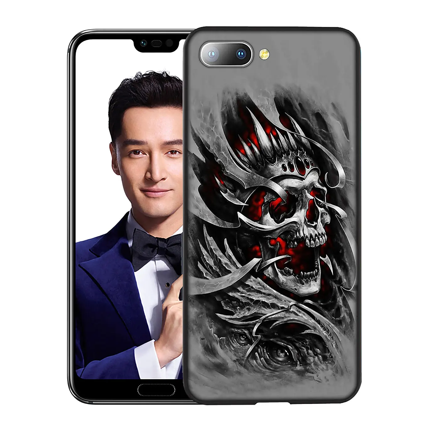 5 Мрачный смерть с косой Скелет мягкий чехол для huawei Y9 Y7 Y6 Prime Honor вид 20 8C 8X8 9 9X10 Lite 7C 7X 7A Pro - Цвет: 5