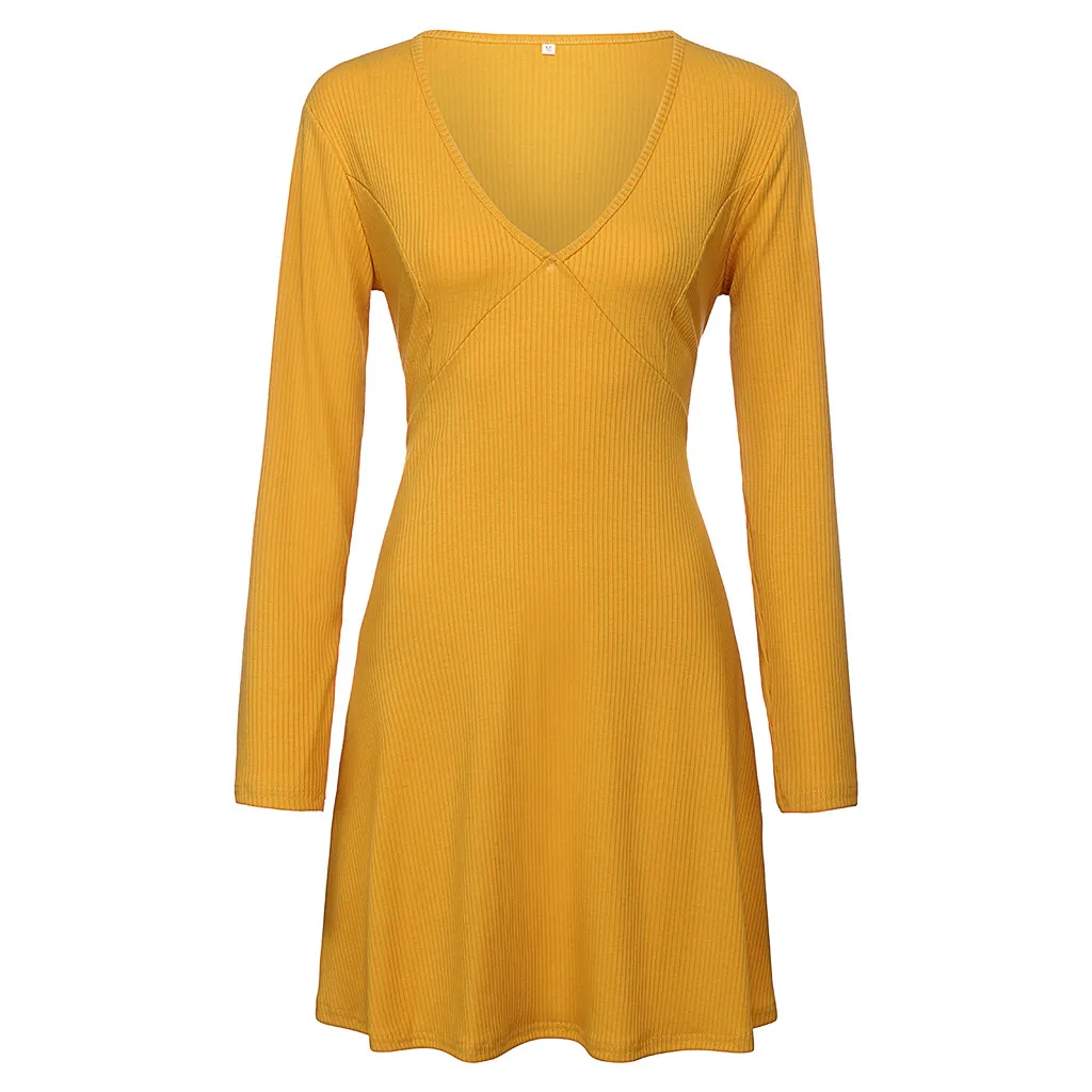 Весеннее трикотажное свободное платье в рубчик для женщин новинка 2020