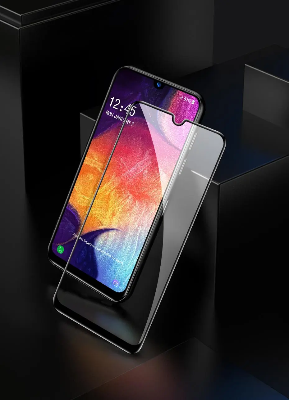 2Pcs40D закаленное Стекло для samsung Galaxy A50 A40 A60 A30 A10 Экран Защитная Стекло для samsung A70 A20E M10 M20 M30