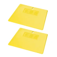uxcell plastic scraper putty spatula spreader smoothing tool for paint wall treatment windshield 5 4 yellow 2pcs