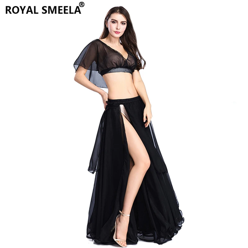 Hot Sale Free Shipping New Women's belly dance set costume belly dancing clothes sexy fashion girl bellydance Chiffon Top skirts