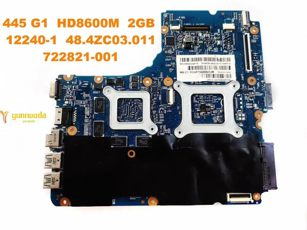 Оригинальная материнская плата для ноутбука HP 445 G1 HD8600M 2 Гб 12240-1 48. 4zc03. 011 722821-001