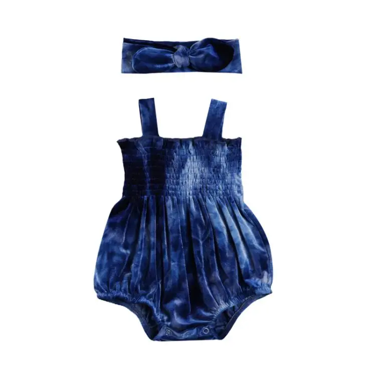 

Летняя модная одежда для детей «вареный», комбинезон, одежда для малышей девочек с квадратной горловиной слинг хлопковый комбинезон и повя...