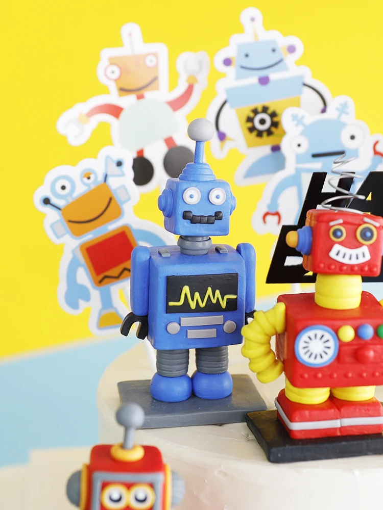 Машинка для выпечки тортов в стиле панк подключаемый паровой робот мягкая