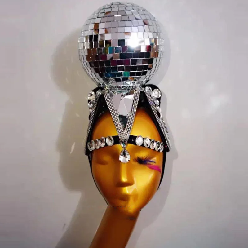 

Nightclub Gogo Performance Clothing Lens Headdress Bar Festival Party Female Singer Djds Performance Clothes Accessories DWY3278