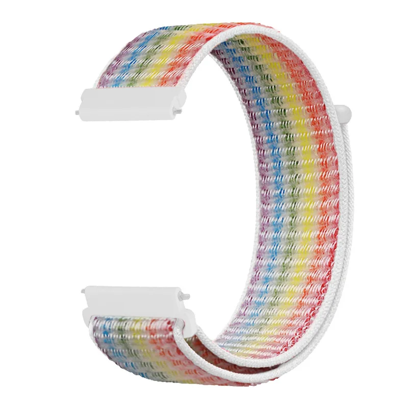 20mm/22mm Nylon Loop Strap for Samsung Galaxy watch 4 3/46mm/42mm/active 2/Gear S3 bracelet For Huawei watch GT/2/2e/Pro