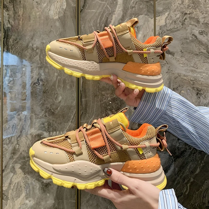 

2021 Designer Sneakers Women Platform Shoes Fashion Zapatillas Mujer Basket Femme Ladies Trainers Casual Chunky Sneakers Woman