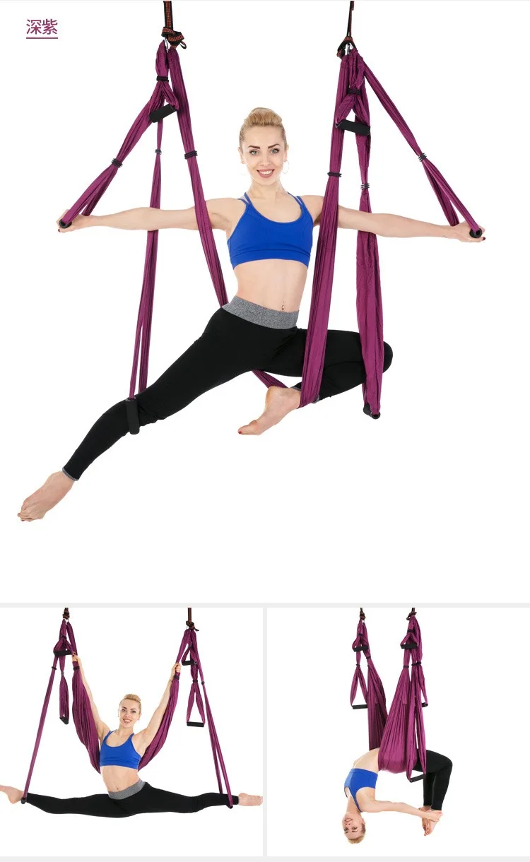 Полный комплект 6 ручек антигравитационный потолочный гамак для аэройоги