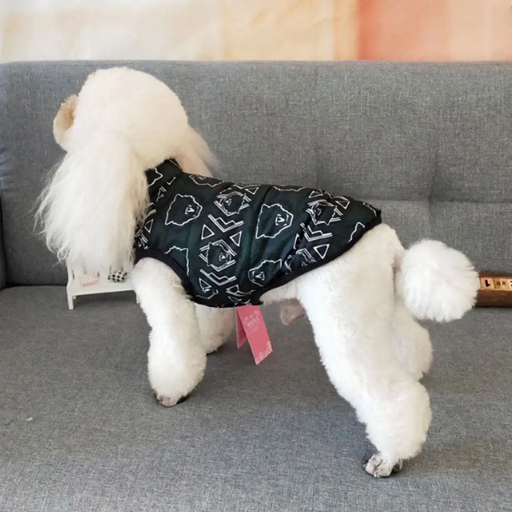 Осенне зимний теплый жилет для домашних питомцев пальто маленьких и средних