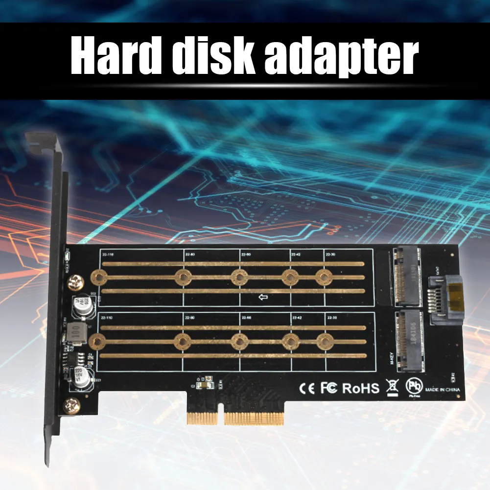 двойной адаптер m 2 pcie pci e express 30 x4 на m 2 m b key 22110
