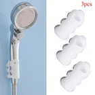 3 шт. держатель для душевой лейки, присоска, многоразовая прочная Съемная силиконовая ручная настенная Подставка для душа, аксессуары для ванной комнаты
