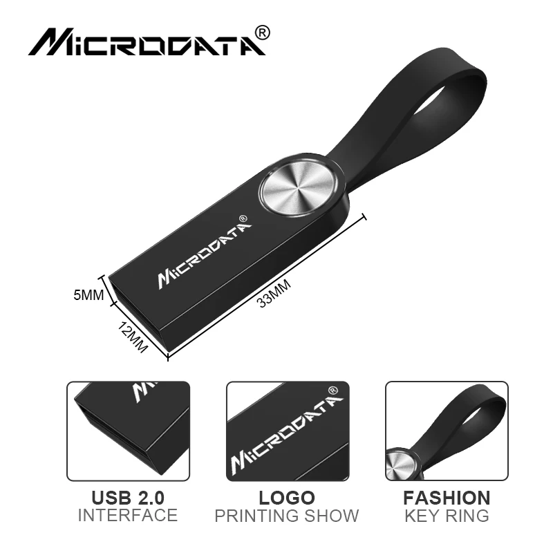 Серебристый/черный металлический флеш-диск usb 2 0 32 ГБ 16 высокоскоростной