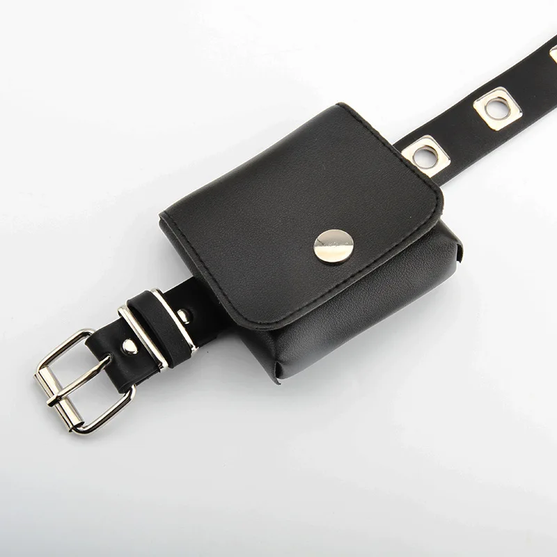 WKOUD EAM 2020 Новинка панк кожаный ремень сумка для женщин Корейская пряжка модные