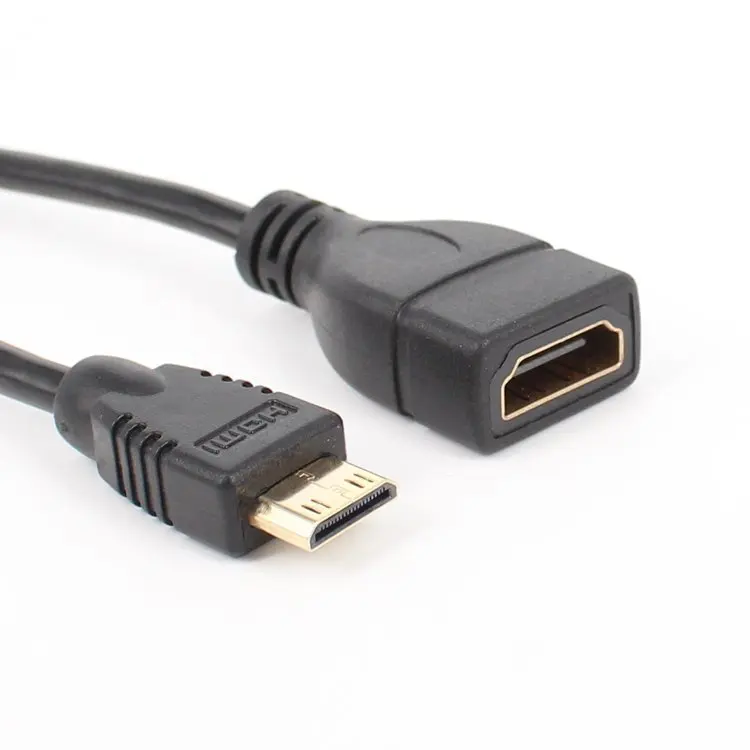 

Mini HDMI Male to HDMI D type Female Adapter Cable Convertor 1080P Free shipping