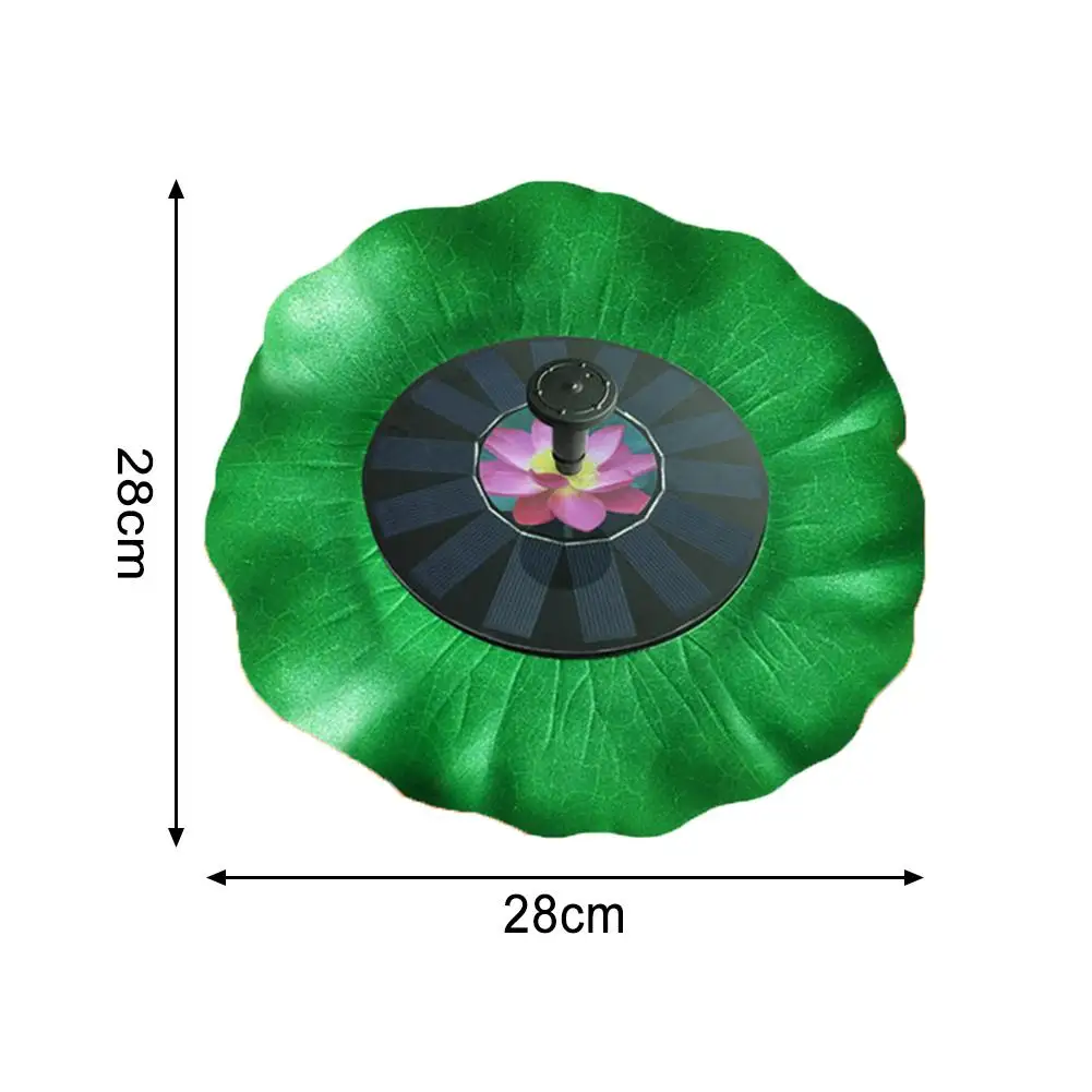 

1.4W Lotus-Shaped Fountain Pump Solar Power 6V Waterproof Solar Water Pump For Yard And Garden Bird Fountain Powered Water