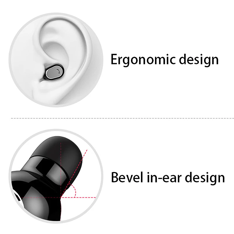 Новые мини Bluetooth наушники беспроводные одно ухо водонепроницаемые спортивные