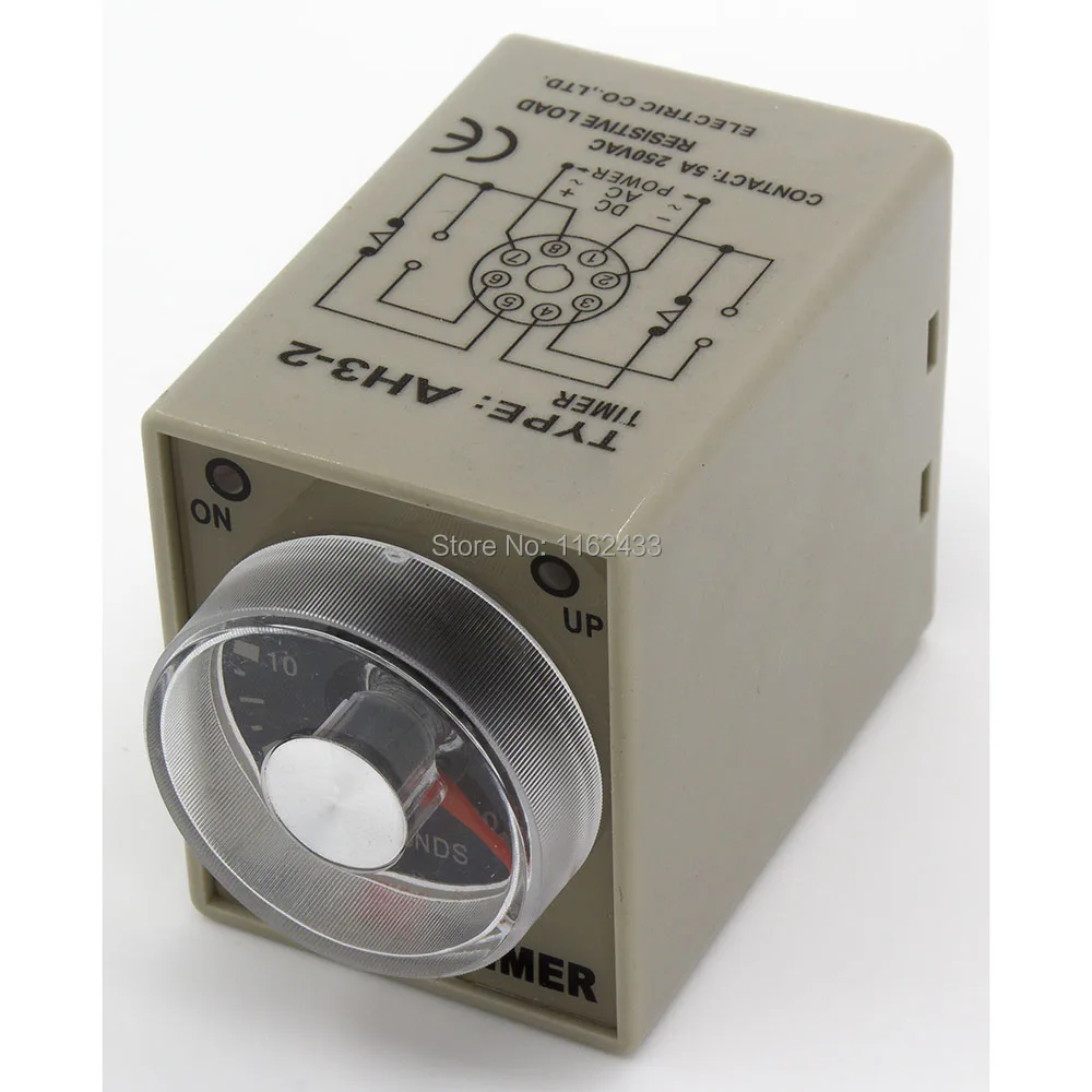 AH3 2 AC 110V 1s on delay DPDT time relay 110VAC timer|relay time|relayrelay switch |