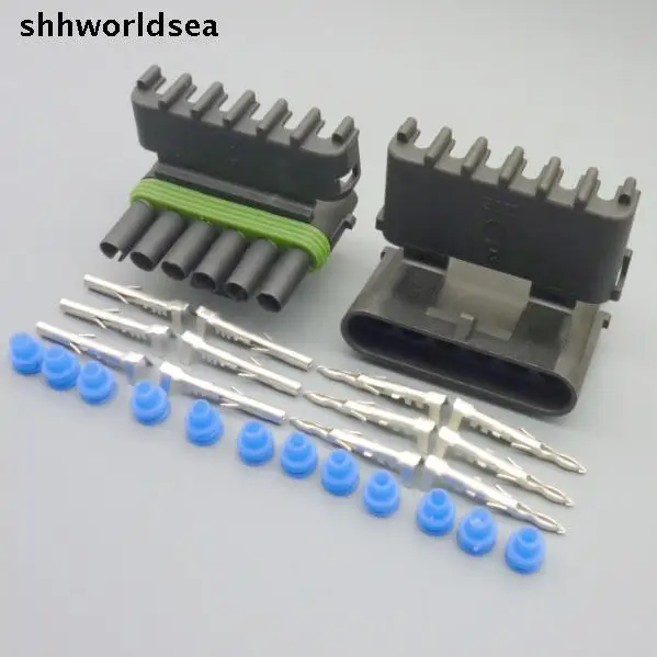 

worldgolden 5/30/100sets 2.5mm 6p Fuel Tank Selector Valve Repair Connector 6 pin female and male socket