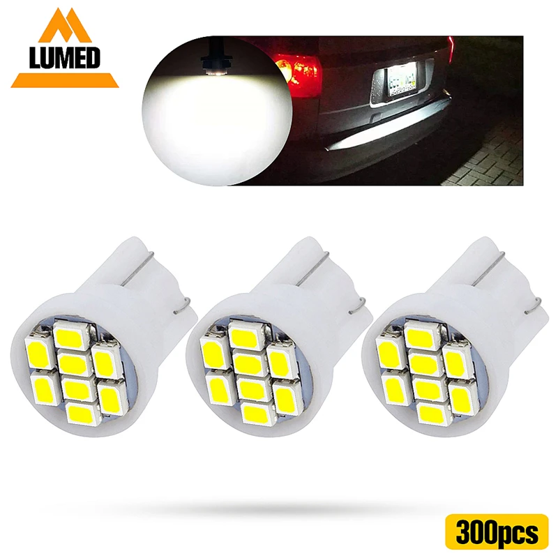 Светодиодсветодиодный автомобильная лампа T10 LED W5W 1206 светодиодов 8 дюймов для