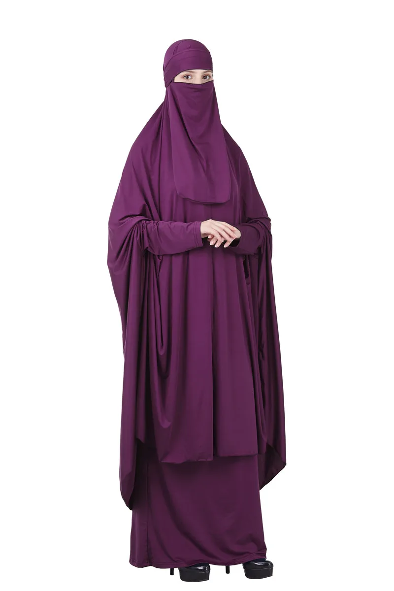 

Ramadan Muslim Muslim Prayer Garment 3 Piece Islamic Women Hijab Abaya Niqab Burqa Jilbab Dress Djellaba Burka Kaftan Khimar