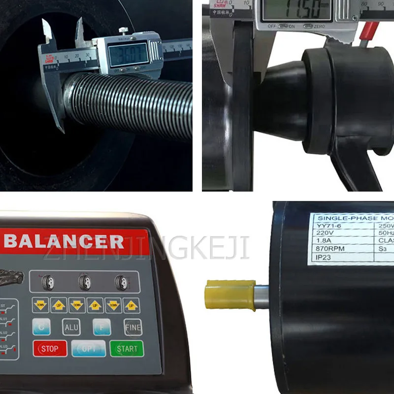 

Tires Balancer Fully Automatic Computer Small And Medium Car Move High Precision Balance Machine Pure Copper Mute Motor 0.25KW