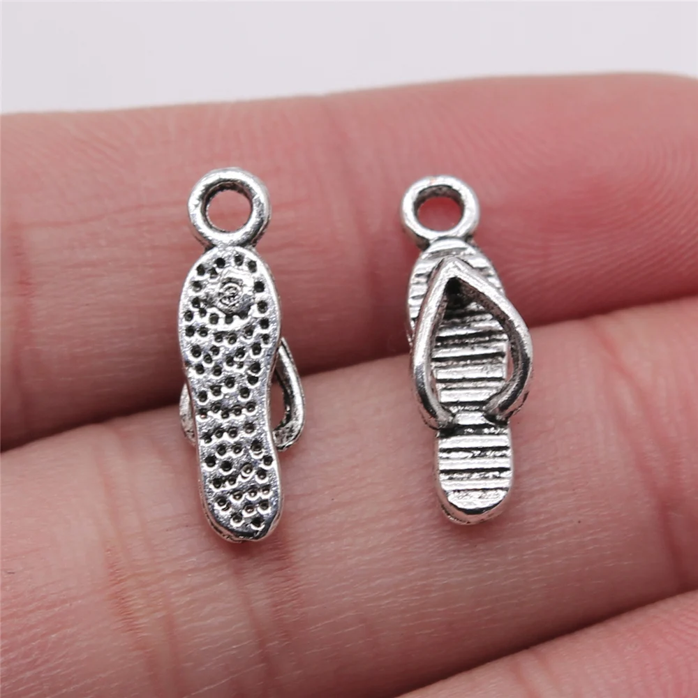 10 шт. шлепанцы медальон Подвеска &quotсделай сам&quot для изготовления ювелирных