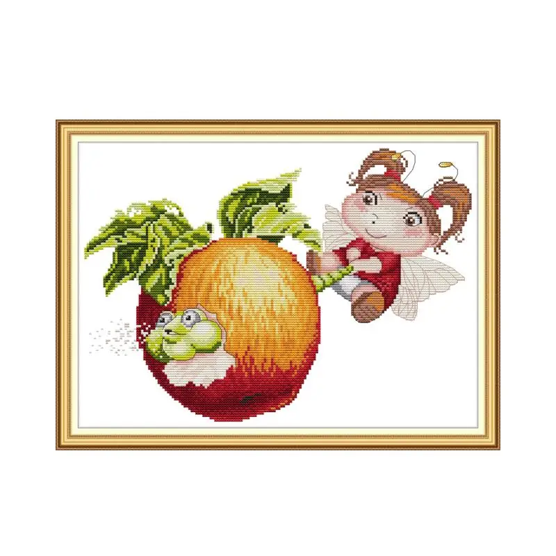 Набор для вышивки крестиком aida 14ct 11ct с принтом рукоделия сделай сам|Упаковка| |